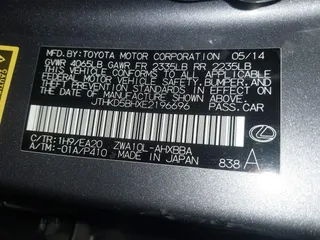 2014 Lexus CT 200h with VIN JTHKD5BHXE2196696, listed as a IAAI auction lot 42205282 with 113,924 mi miles and . Bid and sale history available at DreamBid. Image 9.