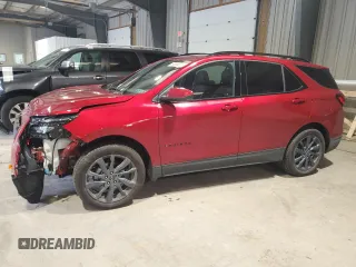 2024 Chevrolet Equinox RS с VIN 3GNAXWEG9RL318571, выставлен на аукционе Copart как лот 57868525 с пробегом 5 977 миль миль и Списание • Salvage title. История ставок и продаж доступна на DreamBid. Изображение 1.