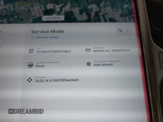 2013 Tesla Model S Performance z VIN 5YJSA1CP1DFP21827, wystawiony jako IAAI lot #42494897 z przebiegiem 148 150 mil mil oraz . Historia ofert i sprzedaży dostępna na DreamBid. Obrazek 7.