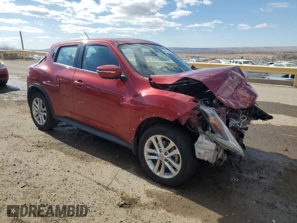 2016 Nissan Juke S with VIN JN8AF5MR9GT609268, listed as a Copart auction lot 42554975 with Not Provided miles and Salvage Title. Bid and sale history available at DreamBid. Image 4.