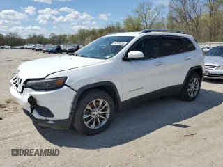 2019 Jeep Cherokee Latitude Plus with VIN 1C4PJMLB2KD199130, listed as a Copart auction lot 54549035 with 99,128 mi miles and Salvage Title. Bid and sale history available at carsss.com. Image 1.