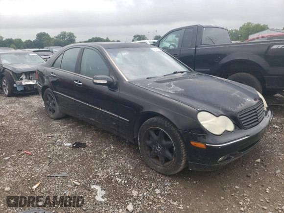 2002 Mercedes-Benz C 230/260/280/320 with VIN WDBRF64J62E002996, listed as a Copart auction lot 64848584 with 165,724 mi miles and Salvage Title. Bid and sale history available at DreamBid. Image 4.