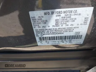 2025 Ford Explorer ST-Line with VIN 1FMUK8KH0SGA40629, listed as a IAAI auction lot 42305808 with 10,078 mi miles and . Bid and sale history available at DreamBid. Image 9.