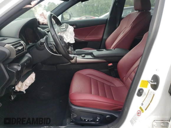 2016 Lexus IS 350 with VIN JTHCE1D23G5012266, listed as a Copart auction lot 70560524 with 52,421 mi miles and Salvage Title. Bid and sale history available at DreamBid. Image 7.
