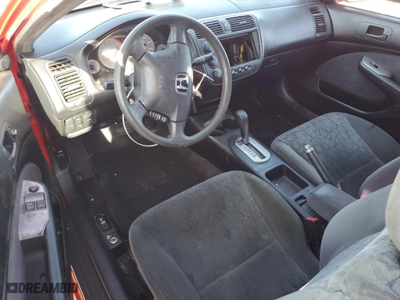 2001 Honda Civic EX with VIN 1HGEM22901L009803, listed as a Copart auction lot 47668165 with 230,728 mi miles and Salvage Title. Bid and sale history available at carsss.com. Image 8.