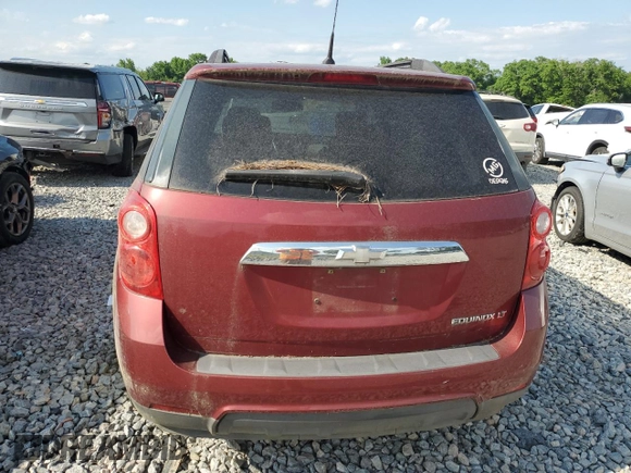 2011 Chevrolet Equinox LT w/1LT with VIN 2CNALDEC7B6378957, listed as a Copart auction lot 54250985 with 0 mi miles and Clean Title. Bid and sale history available at carsss.com. Image 6.