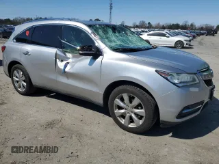 2014 Acura MDX Advance with VIN 5FRYD4H87EB036932, listed as a Copart auction lot 48427385 with Not Provided miles and Salvage Title. Bid and sale history available at DreamBid. Image 4.