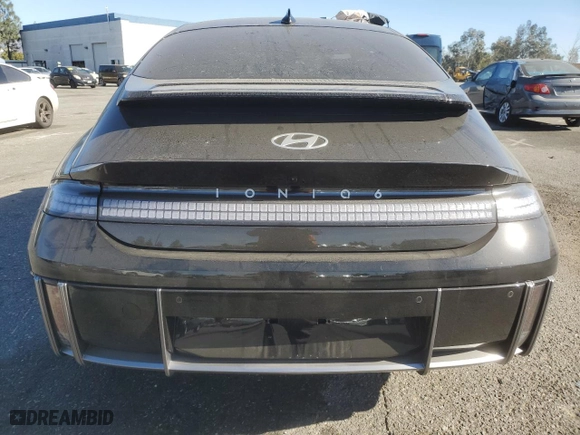 2024 Hyundai IONIQ 6 SEL with VIN KMHM34AA3RA073809, listed as a Copart auction lot 42165385 with 8866 miles and Salvage Title. Bid and sale history available at carsss.com. Image 6.