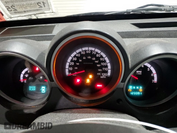 2007 Dodge Nitro SLT with VIN 1D8GU58K77W609181, listed as a Copart auction lot 51765775 with 123,391 mi miles and Salvage Title. Bid and sale history available at carsss.com. Image 9.
