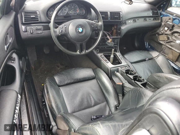 2003 BMW 3 Series 330Ci with VIN WBABS53453EV90537, listed as a Copart auction lot 44604935 with 143,530 mi miles and Salvage Title. Bid and sale history available at carsss.com. Image 8.
