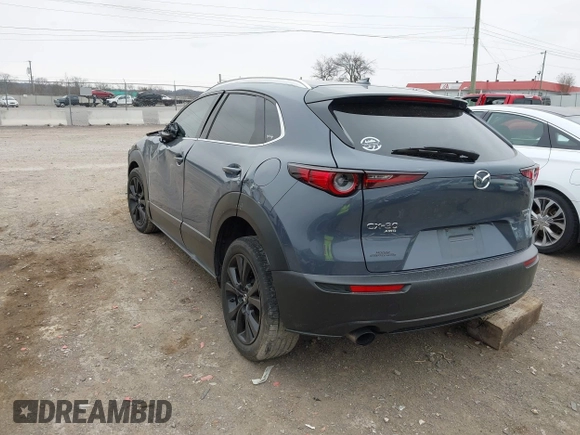 2021 Mazda CX-30 Premium with VIN 3MVDMBDY9MM241042, listed as a IAAI auction lot 41746326 with Not Provided miles and . Bid and sale history available at carsss.com. Image 3.