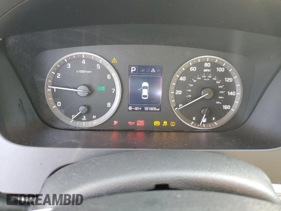 2017 Hyundai Sonata 2.4L with VIN 5NPE24AF8HH525798, listed as a Copart auction lot 45584345 with 101,905 mi miles and Salvage Title. Bid and sale history available at carsss.com. Image 9.