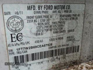 2012 Ford Super Duty F-250 SRW XL with VIN 1FT7W2B69CEA67925, listed as a Copart auction lot 49746005 with 216,841 mi miles and Salvage Title. Bid and sale history available at carsss.com. Image 14.