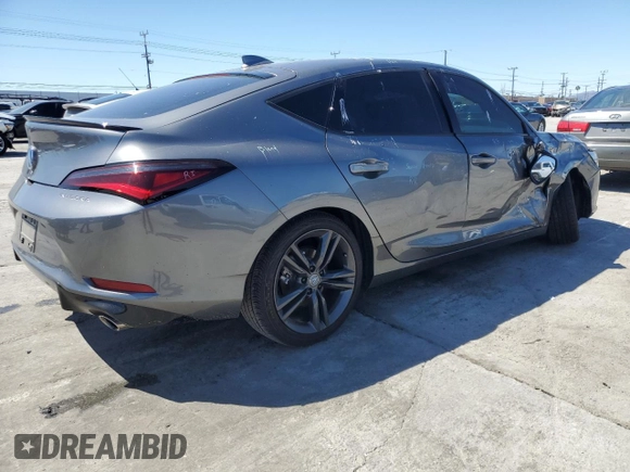 2024 Acura Integra w/A-Spec Package with VIN 19UDE4H37RA021364, listed as a Copart auction lot 47843185 with 5,979 mi miles and Salvage title. Bid and sale history available at DreamBid. Image 3.