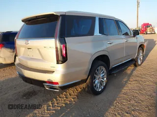 2024 Cadillac Escalade 4WD Premium Luxury with VIN 1GYS4BKL9RR241428, listed as a IAAI auction lot 41996176 with 13,976 mi miles and . Bid and sale history available at DreamBid. Image 4.