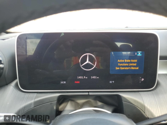 2025 Mercedes-Benz C 300 with VIN W1KAF4GBXSR252554, listed as a Copart auction lot 52370245 with 1,401 mi miles and Salvage Title. Bid and sale history available at DreamBid. Image 9.