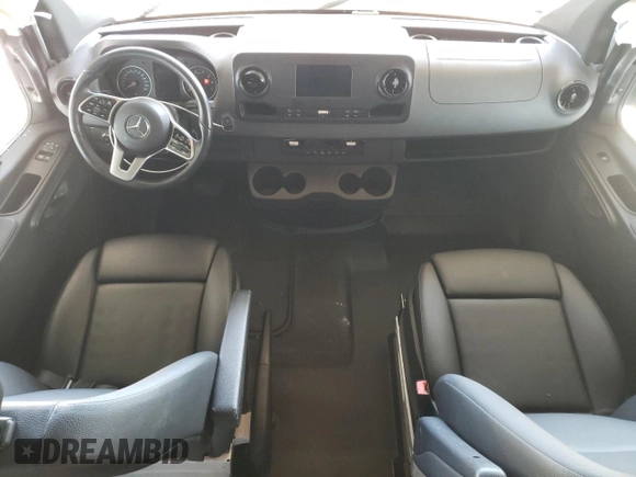 2021 Mercedes-Benz Sprinter Cargo with VIN W1W70BGY3MT072289, listed as a Copart auction lot 46983835 with 17,800 mi miles and Salvage Title. Bid and sale history available at carsss.com. Image 8.