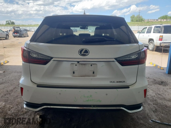 2019 Lexus RX 350L Premium with VIN JTJDZKCA8K2019293, listed as a Copart auction lot 58758245 with 135,591 mi miles and Salvage title. Bid and sale history available at DreamBid. Image 6.