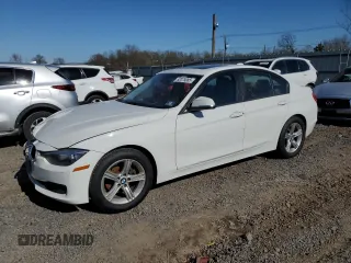 2014 BMW 3 Series 328i xDrive with VIN WBA3B5G59ENS09833, listed as a Copart auction lot 52075085 with 124,260 mi miles and Salvage Title. Bid and sale history available at carsss.com. Image 1.