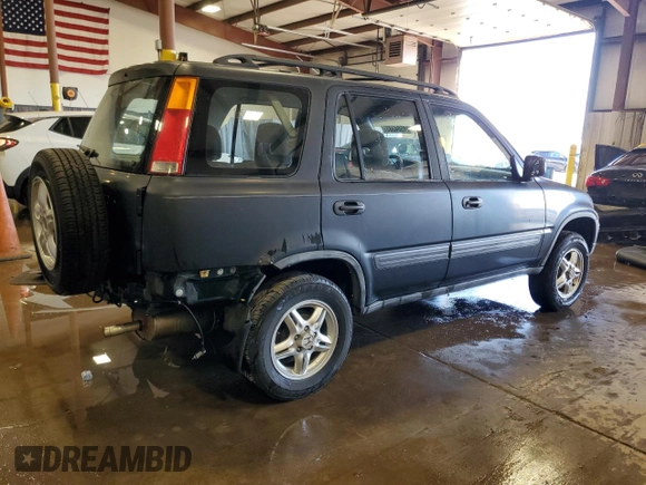 1997 Honda CR-V with VIN JHLRD1851VC032109, listed as a Copart auction lot 48504385 with 193,666 mi miles and Salvage Title. Bid and sale history available at carsss.com. Image 3.