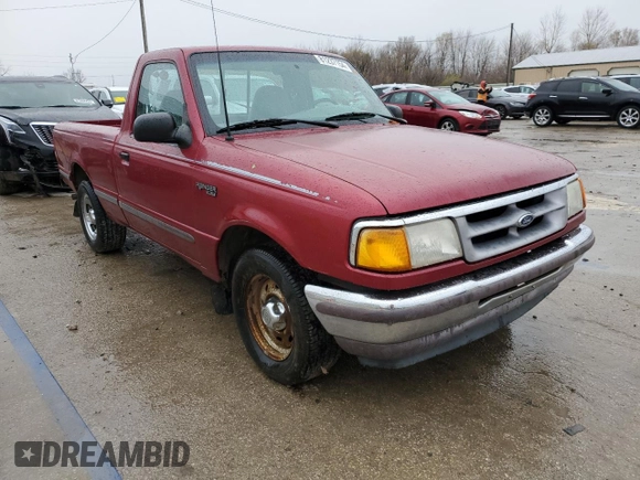 1995 Ford Ranger Splash with VIN 1FTCR10X7SPA51933, listed as a Copart auction lot 81237154 with 217,302 mi miles and Salvage Title. Bid and sale history available at carsss.com. Image 4.