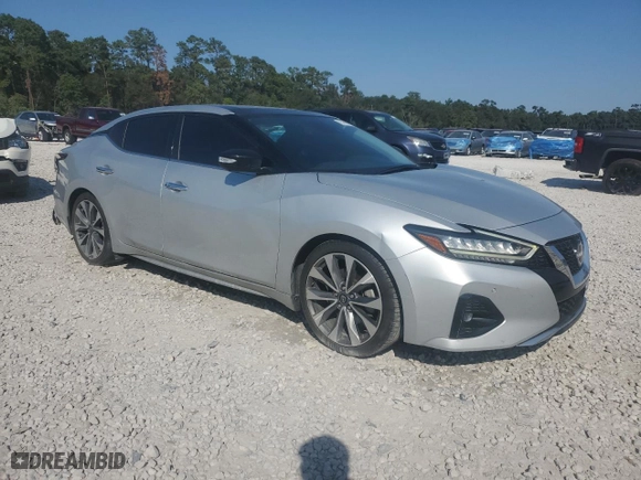 2023 Nissan Maxima Platinum with VIN 1N4AA6FV7PC502476, listed as a Copart auction lot 75319754 with 44,879 mi miles and Salvage Title. Bid and sale history available at carsss.com. Image 4.