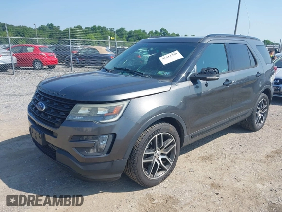 2016 Ford Explorer Sport z VIN 1FM5K8GT4GGA81919, wystawiony jako IAAI lot #42411388 z przebiegiem 110 354 mil mil oraz . Historia ofert i sprzedaży dostępna na DreamBid. Obrazek 2.