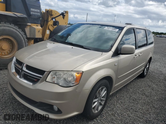 2014 Dodge Grand Caravan SXT 30th Anniversary with VIN 2C4RDGCG2ER328126, listed as a Copart auction lot 74277684 with Not Provided miles and Salvage Title. Bid and sale history available at DreamBid. Image 1.