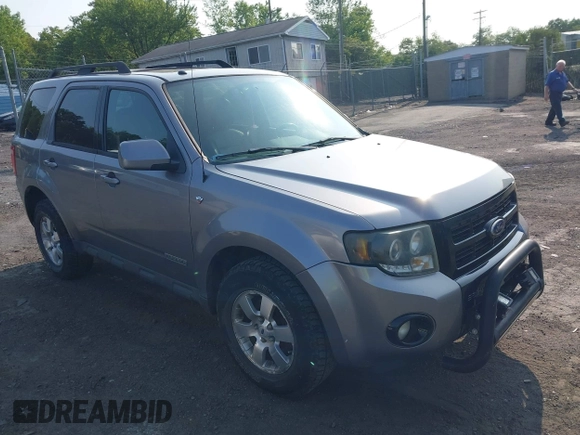 2008 Ford Escape Limited with VIN 1FMCU94138KE03023, listed as a IAAI auction lot 42393358 with 175,890 mi miles and . Bid and sale history available at DreamBid. Image 1.