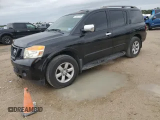 2011 Nissan Armada SV with VIN 5N1BA0ND6BN606602, listed as a Copart auction lot 50801765 with 198,994 mi miles and Salvage Title. Bid and sale history available at DreamBid. Image 1.