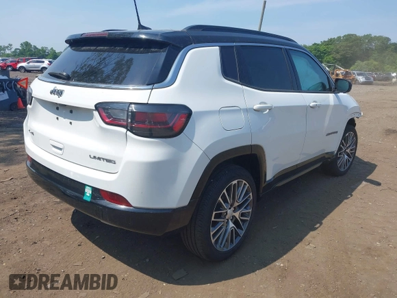 2023 Jeep Compass (RED) Edition with VIN 3C4NJDCN4PT505263, listed as a IAAI auction lot 42472353 with 7,090 mi miles and . Bid and sale history available at DreamBid. Image 4.