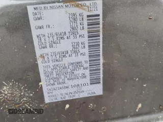 2022 Nissan Murano S z VIN 5N1AZ2AS8NC108101, wystawiony jako Copart lot #42792115 z przebiegiem Nie podano mil oraz Szkody całkowita. Historia ofert i sprzedaży dostępna na DreamBid. Obrazek 13.