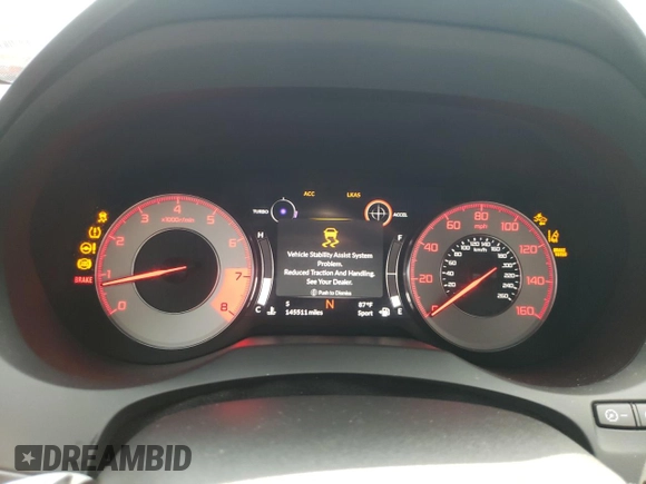 2019 Acura RDX w/A-Spec Pkg with VIN 5J8TC2H62KL002683, listed as a Copart auction lot 64447205 with 145,511 mi miles and Salvage title. Bid and sale history available at DreamBid. Image 9.