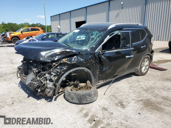 2015 Nissan Rogue SV with VIN KNMAT2MV7FP526333, listed as a Copart auction lot 52673815 with 155,262 mi miles and Salvage Title. Bid and sale history available at carsss.com. Image 1.