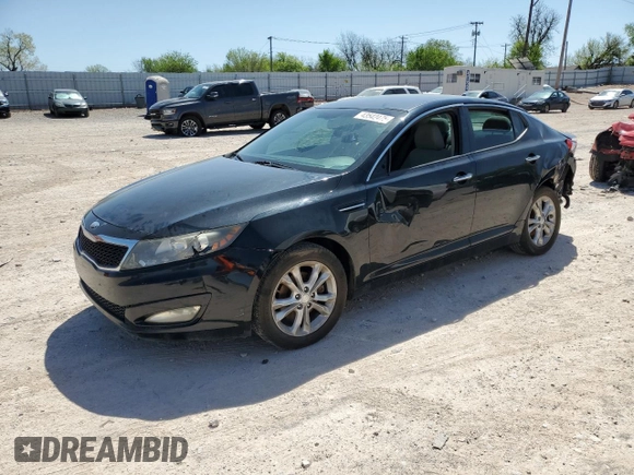 2013 Kia Optima LX with VIN 5XXGM4A76DG149572, listed as a Copart auction lot 43542475 with 186,020 mi miles and Salvage Title. Bid and sale history available at carsss.com. Image 1.
