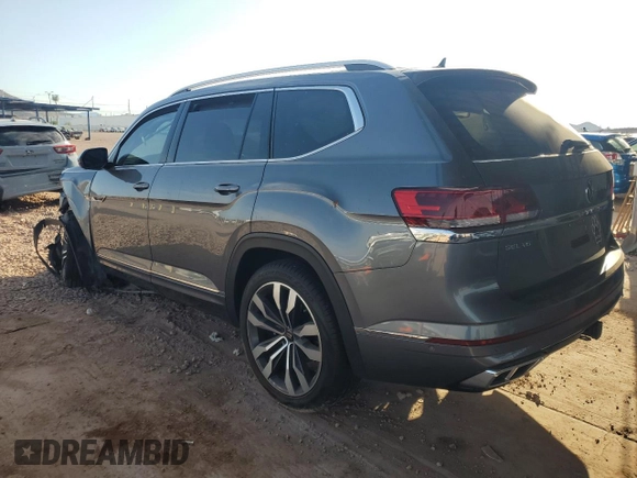 2023 Volkswagen Atlas SEL Premium R-Line with VIN 1V2FR2CAXPC506457, listed as a Copart auction lot 63407945 with 36,056 mi miles and Salvage title. Bid and sale history available at DreamBid. Image 2.