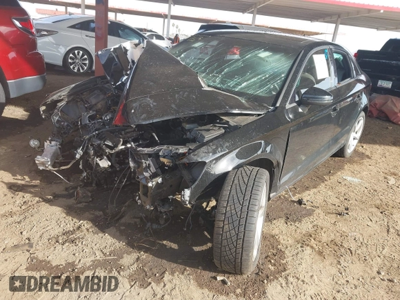 2015 Audi A3 1.8T Premium with VIN WAUACGFF3F1122058, listed as a IAAI auction lot 41689794 with 1 mi miles. Bid and sale history available at carsss.com. Image 17.