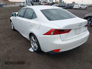 2015 Lexus IS 250 with VIN JTHCF1D25F5019537, listed as a IAAI auction lot 41643532 with 66,765 mi miles and . Bid and sale history available at DreamBid. Image 3.