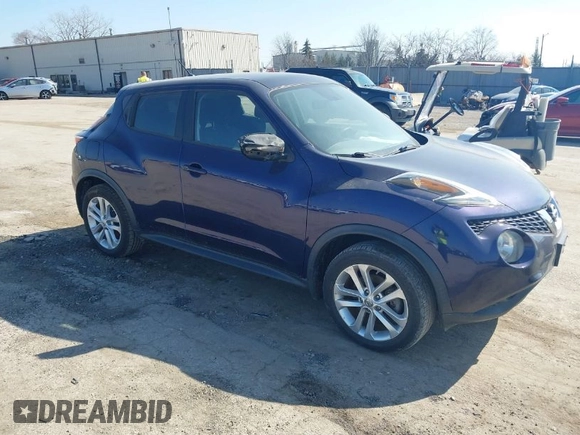 2015 Nissan Juke S with VIN JN8AF5MVXFT561176, listed as a IAAI auction lot 41797063 with 92,235 mi miles and . Bid and sale history available at carsss.com. Image 1.