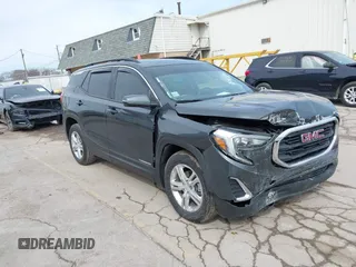 2019 GMC Terrain SLE with VIN 3GKALMEV9KL165031, listed as a IAAI auction lot 41857494 with 142,995 mi miles. Bid and sale history available at carsss.com. Image 1.