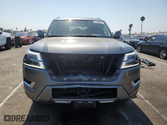 2022 Nissan Armada SV with VIN JN8AY2AC5N9161663, listed as a Copart auction lot 62266504 with 46,106 mi miles and Salvage Title. Bid and sale history available at carsss.com. Image 5.