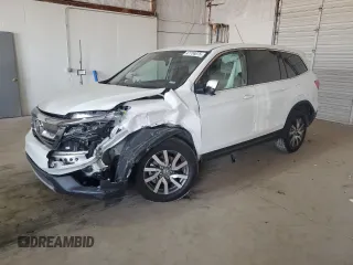 2022 Honda Pilot EX-L with VIN 5FNYF6H51NB097268, listed as a Copart auction lot 47734075 with 42,760 mi miles and Salvage Title. Bid and sale history available at DreamBid. Image 1.