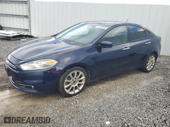 2013 Dodge Dart Limited with VIN 1C3CDFCH6DD142782, listed as a Copart auction lot 60855955 with 76,905 mi miles and Clean title. Bid and sale history available at DreamBid. Image 1.