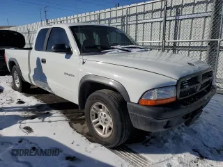 2002 Dodge Dakota with VIN 1B7GL12X62S584725, listed as a Copart auction lot 42743525 with 116,442 mi miles and Salvage Title. Bid and sale history available at carsss.com. Image 4.