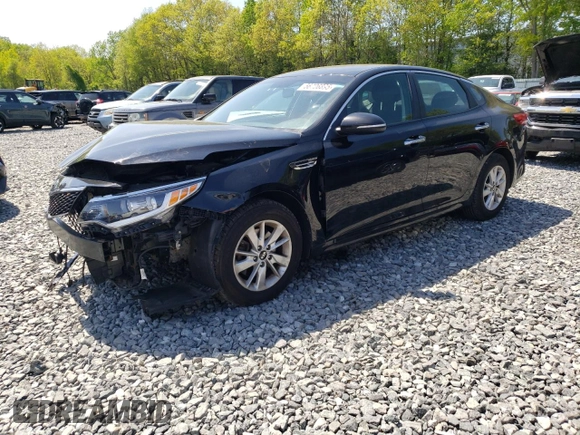 2016 Kia Optima LX with VIN 5XXGT4L35GG098275, listed as a Copart auction lot 56706895 with 114,043 mi miles and Salvage title. Bid and sale history available at DreamBid. Image 1.