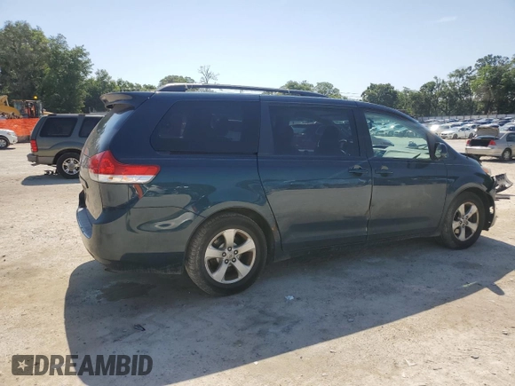 2011 Toyota Sienna LE AAS with VIN 5TDKK3DC0BS159383, listed as a Copart auction lot 54610645 with 184,385 mi miles and Salvage Title. Bid and sale history available at DreamBid. Image 3.