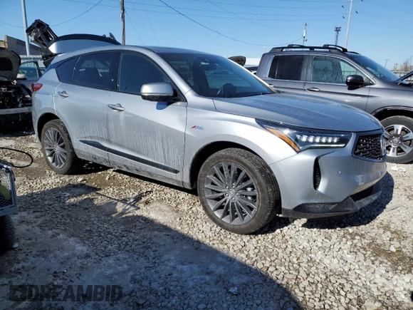 2023 Acura RDX w/A-Spec Advance Package with VIN 5J8TC2H88PL006939, listed as a Copart auction lot 42665935 with 13,802 mi miles and Salvage Title. Bid and sale history available at carsss.com. Image 4.