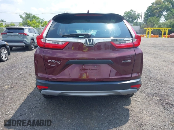 2017 Honda CR-V LX with VIN 2HKRW6H39HH206214, listed as a IAAI auction lot 40015604 with 48,982 mi miles. Bid and sale history available at carsss.com. Image 16.
