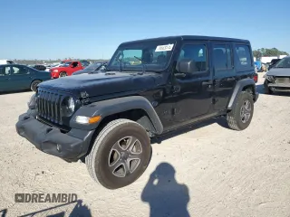 2021 Jeep Wrangler Unlimited Sport Altitude with VIN 1C4HJXDNXMW862255, listed as a Copart auction lot 76543274 with 18,659 mi miles and Salvage title. Bid and sale history available at DreamBid. Image 1.