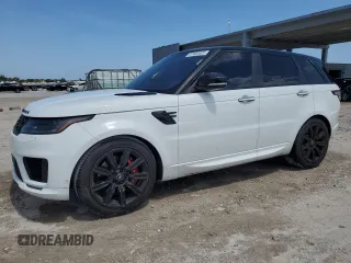 2020 Land Rover Range Rover Sport HST z VIN SALWS2RU3LA748321, wystawiony jako Copart lot #57463925 z przebiegiem 75 131 mil mil oraz Szkoda całkowita • Salvage title. Historia ofert i sprzedaży dostępna na DreamBid. Obrazek 1.